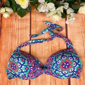 Bohemian Floral Push-up Swimwear Bikini Top Ac53